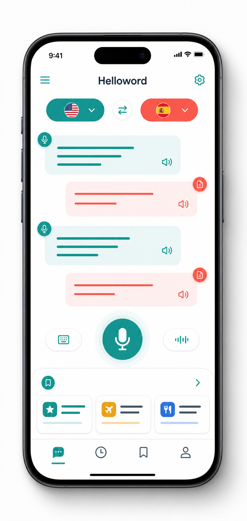 Helloword 移动端语音翻译原始素材